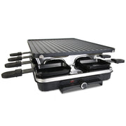 Raclette Grill for 8 People with Reversible Non-Stick Griddle