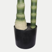 6FT Artificial Golden Cane Palm Tree with Black Pot