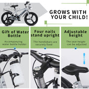 16 Inch Kids Bike with Training Wheels and Adjustable Seat