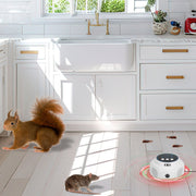 360¡ Ultrasonic Mice Repellent Indoor Rodent Repeller Rat Squirrel Rodent Chaser with 3 Modes 2 Strobe Lights for Kitchen Warehouse