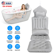 Full Body Bath Pillow with Lumbar Support & 4D Mesh