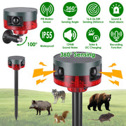 Solar Motion Sensor Alarm 129dB with 13 Sounds & LED Lights