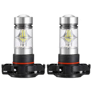 2PCS 1100LM 100W 5202 H16 LED Fog DRL Light Bulb IP68 Waterproof 20 2835 LEDs 360¡ Beam Angle 6000K White
