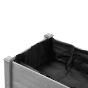 Elevated Raised Garden Bed with Legs 48x24x30in Fir Wood