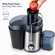 1000W Centrifugal Juicer Juice Extractor with 2 Speeds 2.6in Wide Feed Chute 17Oz Juicer Cup 54Oz Pulp Collector Electric Juicer for Fruits Vegetables