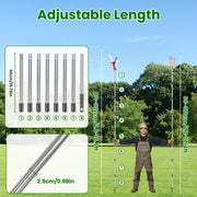 Extendable Pole Saw & Fruit Picker with 65Mn Steel Blade