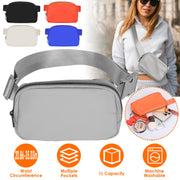 Sport Fanny Pack Unisex Waist Pouch Belt Bag Purse Chest Bag for Outdoor Sport Travel Beach Concerts Travel 20.86in-35.03in Waist Circumference with A