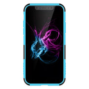 Rugged Phone Case for iPhone X Drop-protection Phone Case with Kickstand Heavy Duty Dual Layers Phone Protective Cover