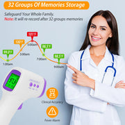 Digital Infrared Thermometer Non-contact Forehead Body Thermometer Surface Room Instant Accurate Reading w/ 32 Memories