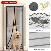 Magnetic Mesh Curtain Hands-free Fly Mesh Door Curtain 39x82Ó Self-adhesive Door Screen Anti Mosquito Bugs