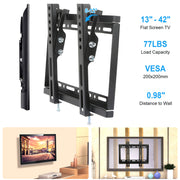 TV Wall Mount Bracket Tilt for 13"-42" LED/LCD/PLASMA Flat TV VESA 200x200mm
