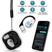 AI Translation Earbuds with 165 Languages & Open-Ear Design