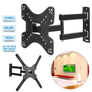 Fixed TV Wall Mount Bracket for 14-60in LED/LCD/PLASMA Flat TV VESA 400x400mm -8¡~+5¡ Tilt ±90¡ Swivel