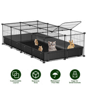 Guinea Pig Cage 47x24x12" with 20 Panels & Waterproof Mat