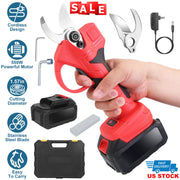 Cordless Electric Pruning Shears 21V with 2 Batteries