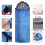 3-Season Sleeping Bag for Adults with Carry Bag 32-50°F