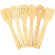 6Pcs Cooking Utensil Bamboo Wooden Spoons Spatula Kitchen Cooking Tools Nonstick Wooden Cookware Kitchen Gadgets