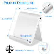 Desktop Phone Stand Tablet Holder 100¡ Adjustable Multi-Angle for Smartphone Pad E-Reader