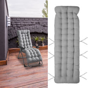71x22in Chaise Lounger Cushion Recliner Rocking Chair Sofa Mat Deck Chair Cushion