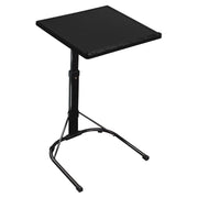 Folding Tray Table Portable Sofa TV Tray Laptop Desk C Side Adjustable Eating Dinner Coffee Table with 3 Adjustable Heights 3 Angles 55lbs Load Bearin