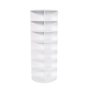 7-Tier Rotating Shoe Rack Tower, 360° Spinning Shoe Organizer with 28 Pairs Capacity, Freestanding Vertical Shoe Storage