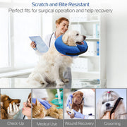 Dog Protective Inflatable Collar Pet Puppy Cat Not Block Vision E-Collar Adjustable Pet Recovery