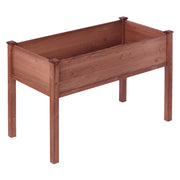 31x16x30in Elevated Raised Garden Bed with Legs, Wooden Planter Box for Outdoor Vegetable Herb Flower Fruit Growing