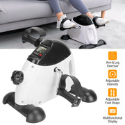 Under Desk Pedal Exerciser with LCD Screen and Adjustable Resistance