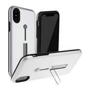 Finger Strap Phone Case for iPhone X Drop-protection Finger Ring Rugged Phone Case with Kickstand Dual Layer Case