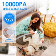 Pet Grooming Vacuum Kit with 7 Tools & 10000PA Suction