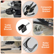 28–40" Adjustable Transom Saver – Shock-Absorbing Outboard Motor Support