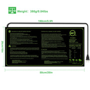 10" x 20" Seedling Heat Mat IP67 Waterproof Plant Warm Hydroponic Heating Pad 17.5W for Seed Germination Cloning Plant Propagation