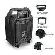 Portable Wireless Party Speaker with Disco Lighting