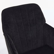 Ergonomic Office Chair with Memory Foam Cushion Corduroy Upholstered Desk Chair Adjustable Swivel Rolling Chair 300LBS M