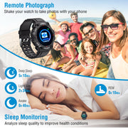 1.3in Wireless Fitness Tracker IP67 Waterproof Smart Watch Sport Bracelet w/Heart Rate Blood Pressure Sleep Monitor For Android IOS