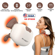 Cordless Neck Massager with Heat and Shiatsu Kneading