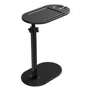 C-Shaped Bathtub Tray Table With Adjustable Height 360° Rotatable Desktop Freestanding Bath Caddy Against Wall Couch Bed Sofa Side Table