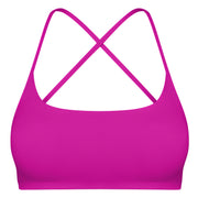 Women Cross Back Sport Bras Padded StrappyÊCrop Open Back Low Impact Bras SexyÊFitnessÊTank Tops with Removable Pads Thin Straps for Gym Yoga Workout