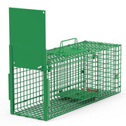 30in 1 Door Live Animal Cage Trap For Animals Under 5LBS Easy To Setup Humane Galvanized Iron Trap Cage For Small Cats Rabbits Squirrels Moles Chipmun