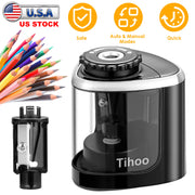 Electric Pencil Sharpener Auto Manual Pencil Sharpener Pencil Sharpener Battery Powered Pencil Sharpener Portable Pencil Sharpener for Wood Graphite