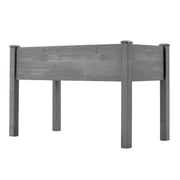 Elevated Raised Garden Bed with Legs 48x24x30in Fir Wood