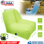 Inflatable Lounger Air Sofa Chair Couch w/ Portable Organizing Bag Waterproof Anti-Leaking for Backyard Lakeside Beach Traveling Camping Picnics