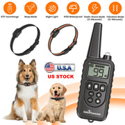 Remote Dog Training Collar with 4 Modes & 875 Yard Range