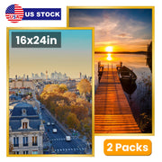 2 Packs 16x24in Picture Frames Wall Gallery Photo Frame Wall Mounted Poster Display Frame  for Horizontal Vertical Wall Mounted