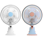 8.66In Oscillating Clip On Fan 2 Speeds Quiet Clamp Fan with 90° Oscillating & Tilting Angle Desktop Wall Mount for Home Office Dorms Strollers