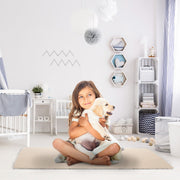 Fluffy Bedroom Rug 4Õ x 2.6Õ Anti-Skid Shaggy Area Rug Decorative Floor Carpet Mat for Nursery Bedroom Living Room