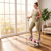 Compact Swing Stepper with Resistance Bands & LCD Monitor