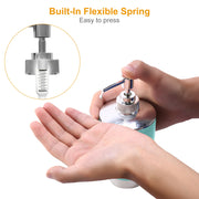 Bathroom Accessories Set 6 Pcs Bathroom Set Ensemble Complete Soap Dispenser Toothbrush Holder Tumbler Soap Dish Toilet Cleaning Brush Trash Can