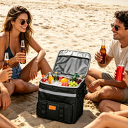 Rolling Cooler Bag with Wheels 35L Insulated Collapsible