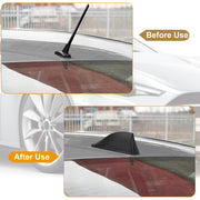 Car Shark Fin Antenna Cover Waterproof Signal Car Antenna Replacement w/ Adhesive Tape Base Fits for Universal Auto Cars Ford Van Truck Jeep SUV